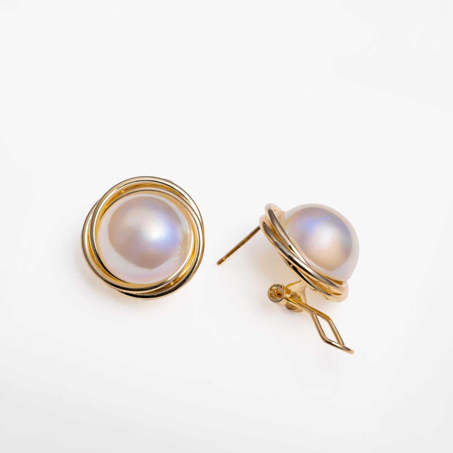 18KT GOLD PLATED PEACH PEARL - DIANA