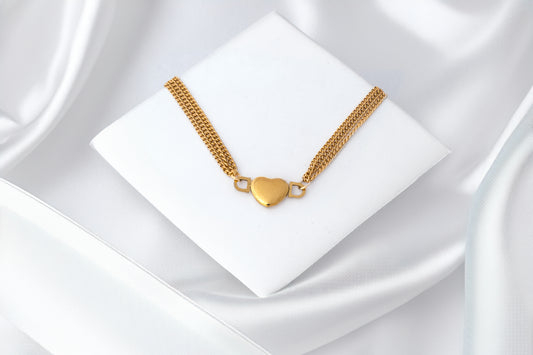 CUFFED HEART BRACELET