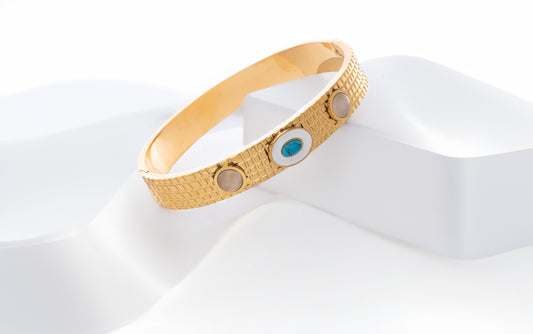 ANCIENT MOP EVIL EYE CUFF