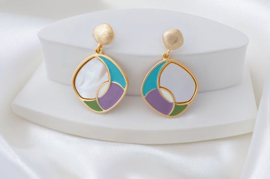 PASTEL MOP EARRINGS