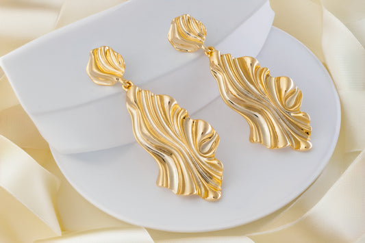 WAVE OF GOLD EARRINGS