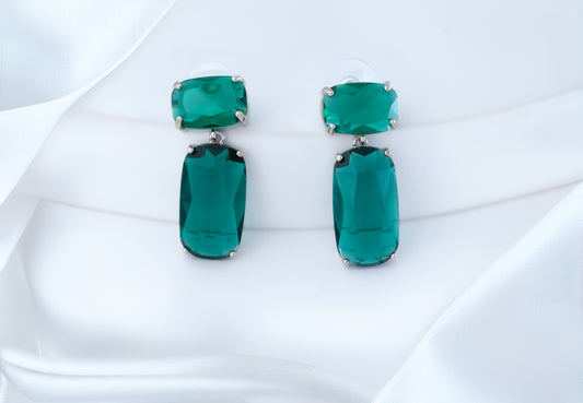 GLOSSY RECTANGLE EARRINGS