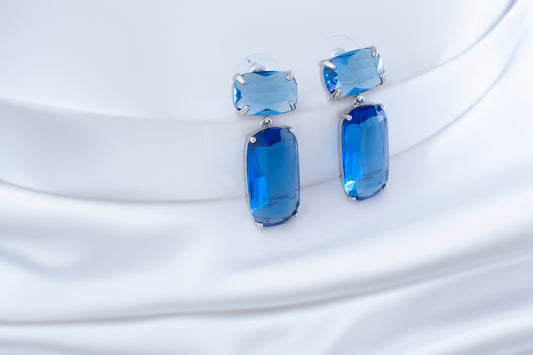 GLOSSY RECTANGLE EARRINGS