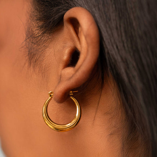 18KT GOLD PLATED DAILY OFFICE WEAR BASIC BALI - SANYA