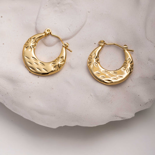 18KT GOLD PLATED DAILY WEAR FLOWER DESIGN BALI - ALIA