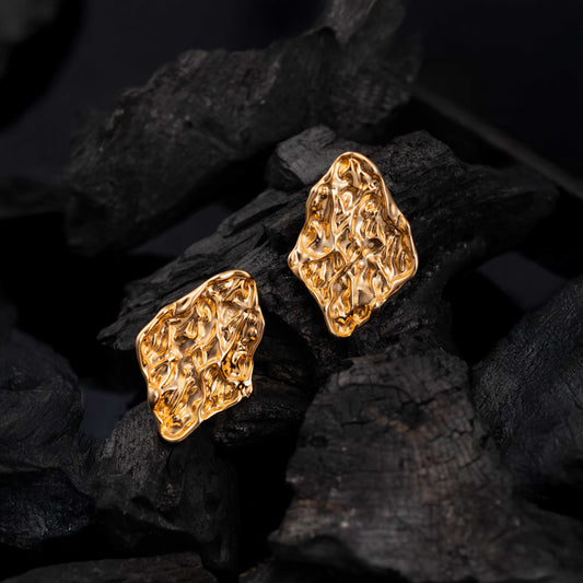 18KT GOLD PLATED VINTAGE STUD - ANNE