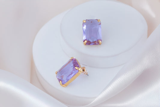 SQUARE STONE STUD